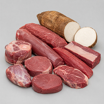 Viande de Bœuf de race & Igname